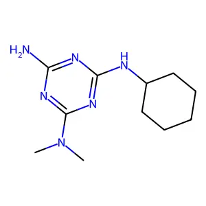 s-Triazine, 2-amino-4-(cyclohexylamino)-6-(dimethylamino)- structure