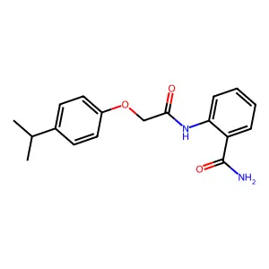 2-{[(4-Isopropylphenoxy)acetyl]amino}benzamide structure