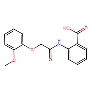 2-(2-(2-Methoxyphenoxy)acetamido)benzoic acid structure