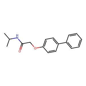N-(methylethyl)-2-(4-phenylphenoxy)acetamide structure