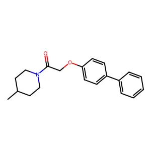 1-(4-Methylpiperidyl)-2-(4-phenylphenoxy)ethan-1-one structure
