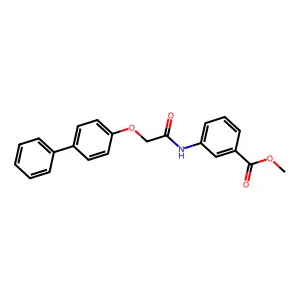 Methyl 3-[[2-(4-phenylphenoxy)acetyl]amino]benzoate structure