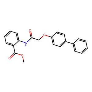 Methyl 2-[2-(4-phenylphenoxy)acetylamino]benzoate structure