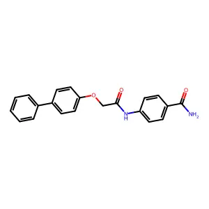 4-[[2-(4-Phenylphenoxy)acetyl]amino]benzamide structure