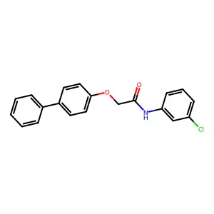 2-([1,1'-Biphenyl]-4-yloxy)-N-(3-chlorophenyl)acetamide structure