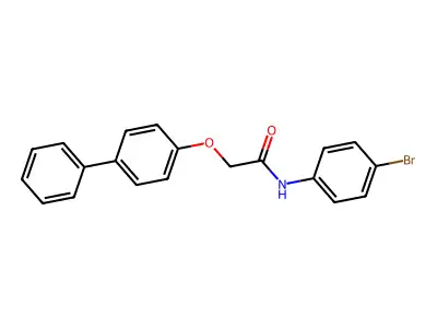 2-([1,1'-Biphenyl]-4-yloxy)-N-(4-bromophenyl)acetamide structure