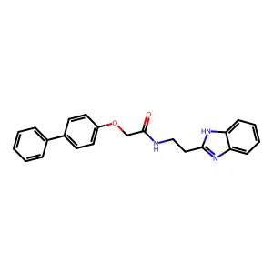 N-[2-(1H-Benzoimidazol-2-yl)-ethyl]-2-(biphenyl-4-yloxy)-acetamide structure