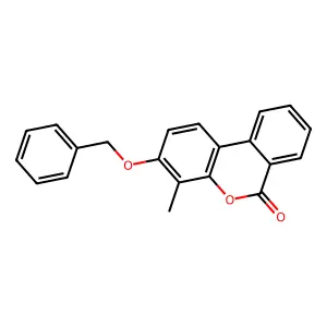 4-Methyl-3-phenylmethoxybenzo[c]chromen-6-one structure