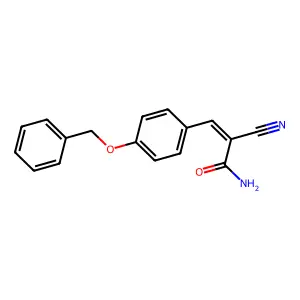3-(4-(Benzyloxy)phenyl)-2-cyanoacrylamide structure