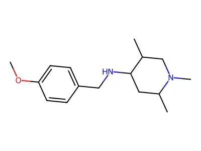 (4-Methoxy-benzyl)-(1,2,5-trimethyl-piperidin-4-yl)-amine structure