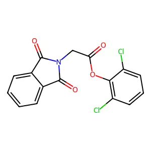 2,6-Dichlorophenyl 2-(1,3-dioxoisoindolin-2-yl)acetate structure