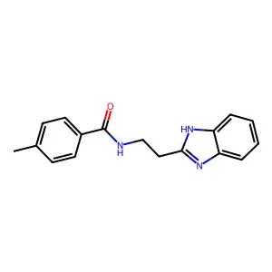 N-[2-(1H-benzimidazol-2-yl)ethyl]-4-methylbenzamide structure