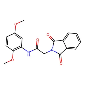 N-(2,5-Dimethoxy-phenyl)-2-(1,3-dioxo-1,3-dihydro-isoindol-2-yl)-acetamide structure