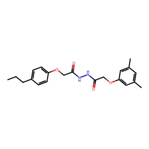 N'-[(3,5-dimethylphenoxy)acetyl]-2-(4-propylphenoxy)acetohydrazide structure