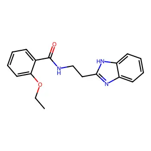 N-[2-(1H-benzimidazol-2-yl)ethyl]-2-ethoxybenzamide structure