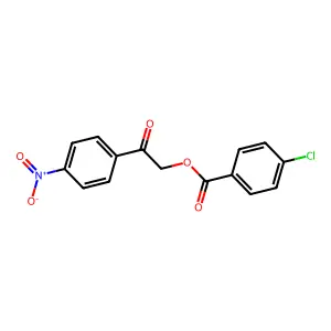 2-(4-Nitrophenyl)-2-oxoethyl 4-chlorobenzoate structure