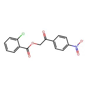 2-(4-Nitrophenyl)-2-oxoethyl 2-chlorobenzoate structure