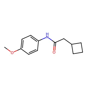 2-Cyclobutyl-N-(4-methoxyphenyl)acetamide structure