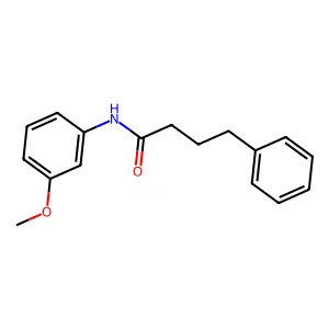 N-(3-methoxyphenyl)-4-phenylbutanamide structure
