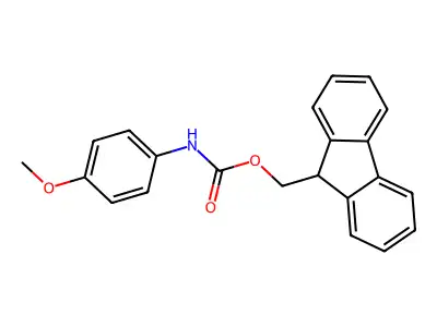 (9H-fluoren-9-yl)methyl N-(4-methoxyphenyl)carbamate structure