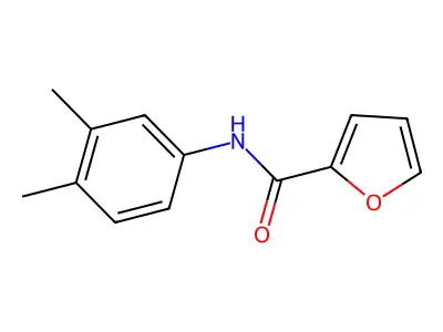 N-(3,4-二甲基苯基)呋喃-2-甲酰胺 structure