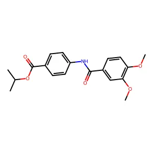 Isopropyl 4-[(3,4-dimethoxybenzoyl)amino]benzoate structure