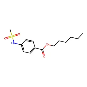 Hexyl 4-[(methylsulfonyl)amino]benzoate structure