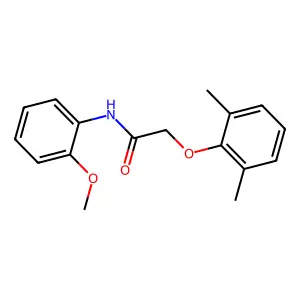 2-(2,6-dimethylphenoxy)-N-(2-methoxyphenyl)acetamide structure