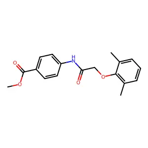 Methyl 4-{[(2,6-dimethylphenoxy)acetyl]amino}benzoate structure