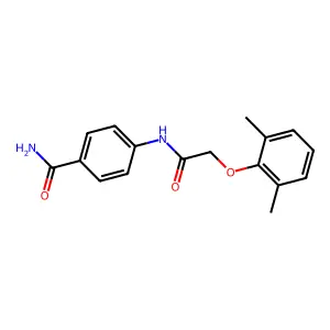 4-{[(2,6-Dimethylphenoxy)acetyl]amino}benzamide structure