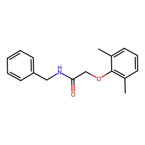 N-benzyl-2-(2,6-dimethylphenoxy)acetamide structure