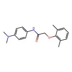 N-[4-(dimethylamino)phenyl]-2-(2,6-dimethylphenoxy)acetamide structure
