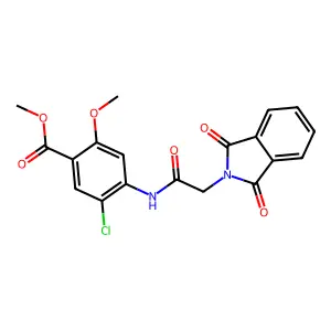 Methyl 5-chloro-4-(2-(1,3-dioxoisoindolin-2-yl)acetamido)-2-methoxybenzoate structure