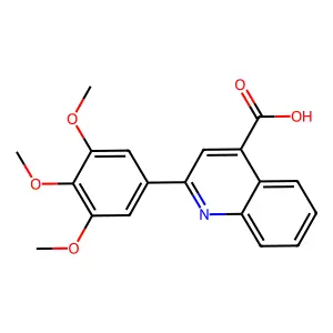 2-(3,4,5-Trimethoxyphenyl)quinoline-4-carboxylic acid structure