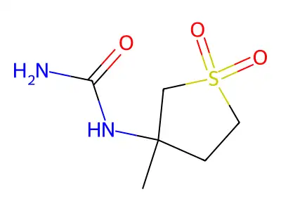 1-(3-Methyl-1,1-dioxidotetrahydrothiophen-3-yl)urea structure