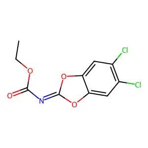 Ethyl (5,6-dichlorobenzo[d][1,3]dioxol-2-ylidene)carbamate structure