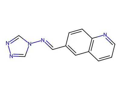 N-(6-Quinolinylmethylene)-4H-1,2,4-triazol-4-amine structure
