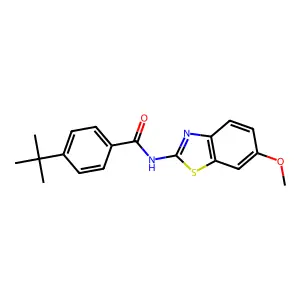 4-tert-butyl-N-(6-methoxy-1,3-benzothiazol-2-yl)benzamide structure
