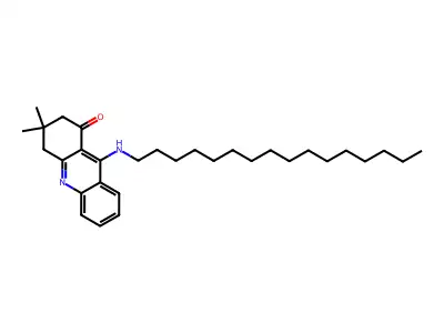 9-(Hexadecylamino)-3,3-dimethyl-2,4-dihydroacridin-1-one structure