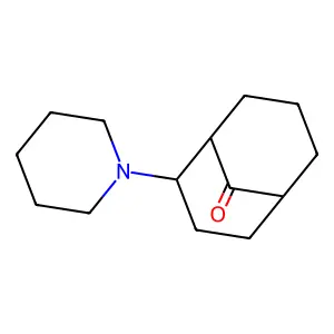 2-Piperidinobicyclo[3.3.1]nonan-9-one structure