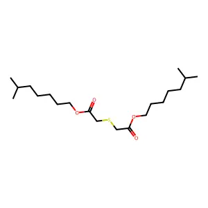 Acetic acid, 2,2'-thiobis-, 1,1'-diisooctyl ester structure