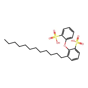 3-Dodecyl-2-(2-sulfophenoxy)benzenesulfonic acid structure