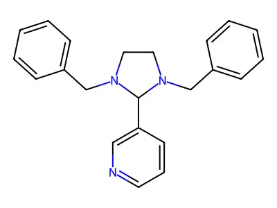 3-(1,3-Dibenzylimidazolidin-2-yl)pyridine structure