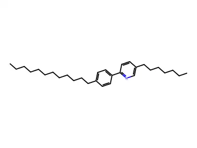 2-(4-Dodecylphenyl)-5-heptylpyridine structure