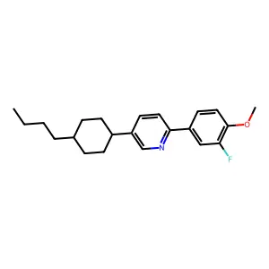 5-(4-Butylcyclohexyl)-2-(3-fluoro-4-methoxyphenyl)pyridine structure