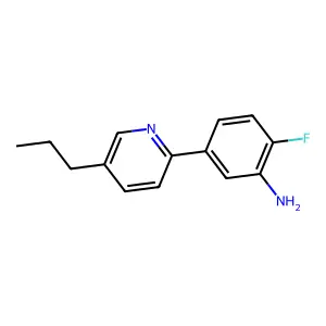 2-Fluoro-5-(5-propylpyridin-2-yl)aniline structure