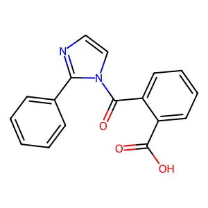 2-(2-Phenylimidazole-1-carbonyl)benzoic acid structure