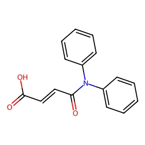 (2E)-4-(diphenylamino)-4-oxobut-2-enoic acid structure