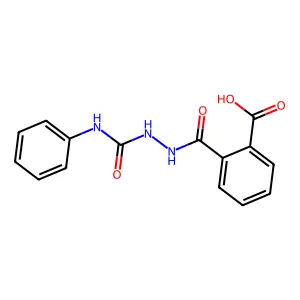 2-{[2-(Anilinocarbonyl)hydrazino]carbonyl}benzoic acid structure
