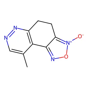 9-Methyl-4,5-dihydro[1,2,5]oxadiazolo[3,4-f]cinnoline 3-oxide structure